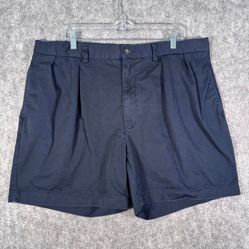 Polo Ralph Lauren Andrew Shorts Mens 40x6 Blue Vintage Pleated Cotton